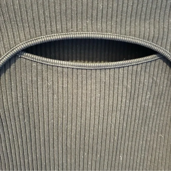 AGOLDE Lyza Black Cut-Out Long Sleeve Top | S - Picture 5 of 8
